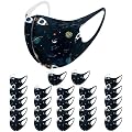 25PC Washable Reusable Cute Printed Face_Masks For Kids Child,Anti Dust Cotton Face Covering Breathable Half Face Health Protections,Dustproof Windproof,Indoors Outdoors,High Filtration and Density