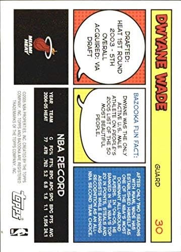 Miniatura 2 de 2005-06 Bazooka #30 Dwyane Wade NBA Basketball Trading Card