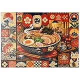MyPuzzle Retro-Ramen-Markt-Schüssel - Premium 500 Teile Puzzle - MyPuzzle Sonderkollektion von Havana Puzzle Company