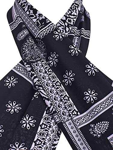 Zaful Women's Chain Print Multiway Crop Tank Top Cutout Bohemian Floral Wrap Top #TOP4