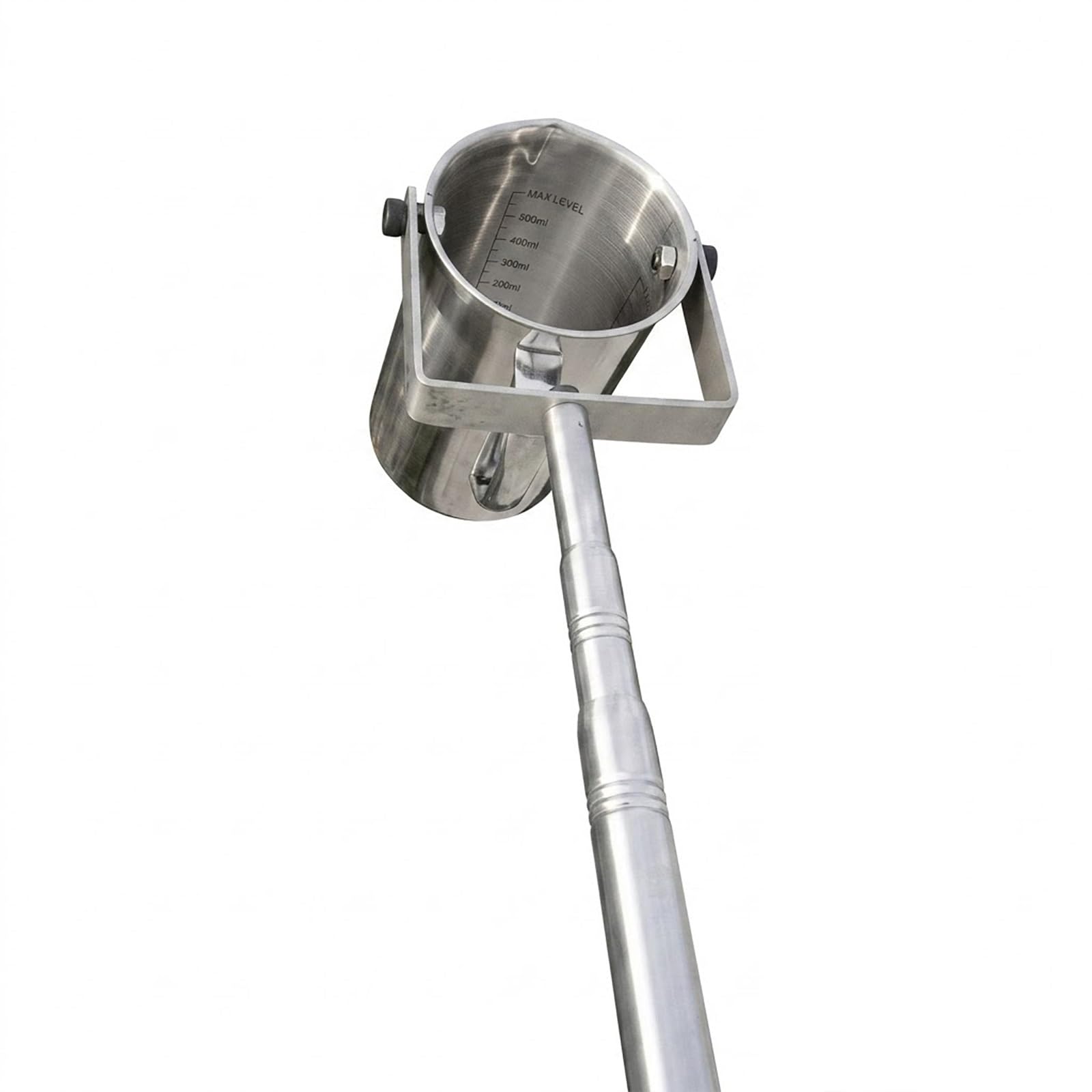 Teleskop-Wasserprobenehmer 500 ml 1000 ml – Edelstahl-Löffel mit Messbecher for Umwelttests(Steel (500ml),150cm/59in)
