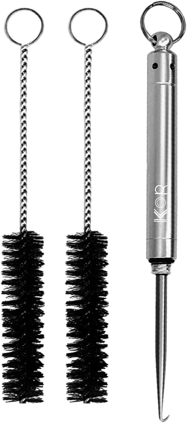 Compatible with Glo IQOS and Ploomtec Heat Stick Clog Removal Tool, Kokoro Titanium Pick, Glo Cleaning, Glo Hyper Cleaning, IQOS Cleaning, Heat Stick Cleaner, Dedicated Remover for Breaks and Clogs