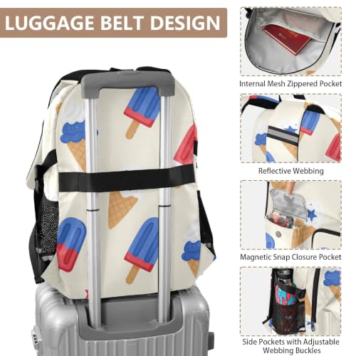 Mochila para equipaje con estampado de paletas del 4 de julio resistente 4