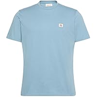 Calvin Klein Uomo T-Shirt Maniche Corte Badge Jersey Classic Tee in Cotone