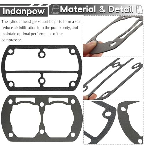 Image of 54571609 & 97330658 Head Gasket Set Compatible with SS3 & SS4 Models Air Compressor Valve Plate Pump (1 Set)