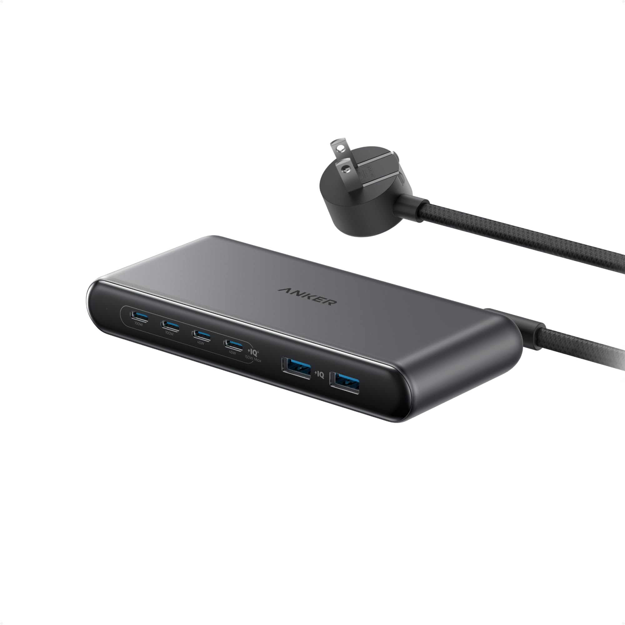 Travel Charging Station, 150W Slim USB C Charger, 4 USB C, 2 USB A