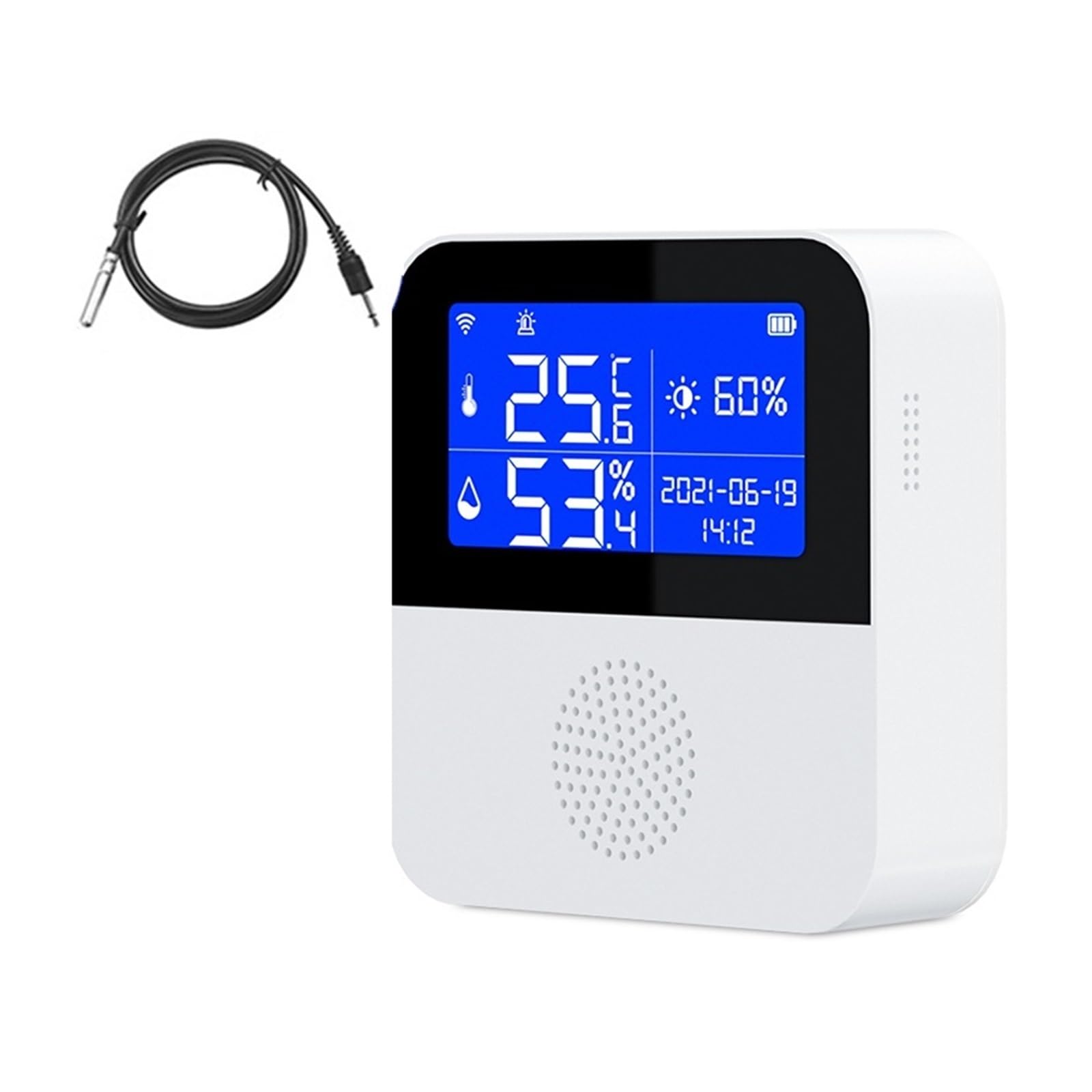 Thermohygromètre Thermomètre Et Hygromètre WiFi, Capteur De Température Et D'humidité, Application Intelligente Tuya, Alarme, Surveillance Intérieure Et Extérieure