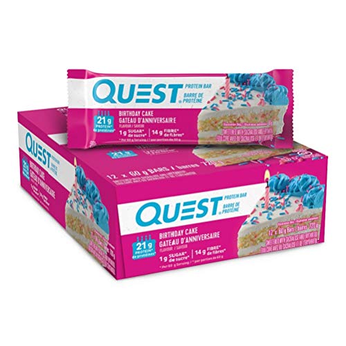 Quest Bar Birthday Cake 12/box, 720 g Cover
