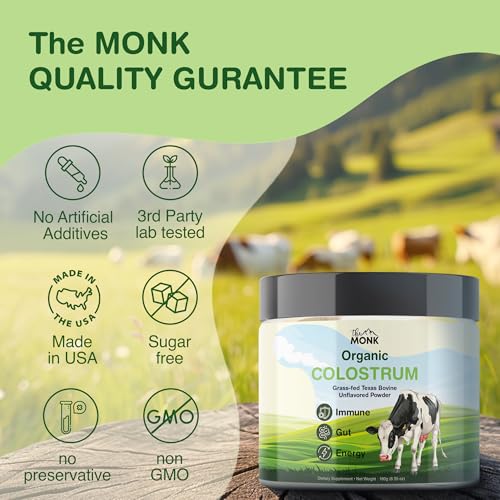 Colostrum Supplement - Grass Fed Texas Bovine Whole Colostrum Powder for Immune, Gut & Wellness - Ultimate Ig Superfood - Unflavored - 100% Pure - 6.35 Oz - 90 Servings (Best Value) - Made in the USA - Thumbnail 7