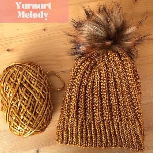 Image of YarnArt Melody Variegated Chainette - Metallic Sheen Fiber for Knitting, Crochet & Embroidery, 100g (3.5 oz) Skein, 230m (251 yd), Premium Blend of 70% Polyamide 21% Acrylic 9% Wool (900)