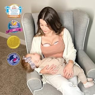 MomMed Wearable Breast Pump (Model S21) – Double Electric Hands-Free Breast Pump, Leak-Proof Design, 3 Modes (Stimulation, Expression, Auto) & 12 Vacuum Levels, Portable and Quiet