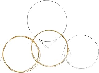 EXCEART 4pcs String mandolin strings Mandolin Accessories Stainless Steel Core mandolin replacement part Guitar Tool bulk Anti-rust steel Imported stainless steel optical string m101