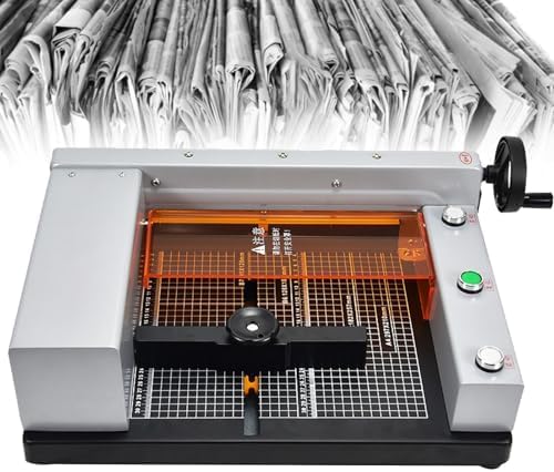 Taglierina elettrica per carta, larghezza di taglio da 0 a 300 mm, macchina da scrivania per ufficio, tagliacarte e uso industriale