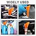 Long-Neck Oil Funnel for Automotive – Multi-Function Plastic Funnel for Oil, Gas & Lubricants – Universal Car Accessory (Orange (1-Pack))