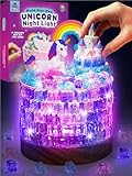 PURPLE LADYBUG Build Your Own Unicorn Night Light for Girls - Unicorn Gift Craft Kits for Girls Ages 8-12 - Crafts for 8 Year Old Girl Birthday Gift Age 8-10 9 11 12 Year Old