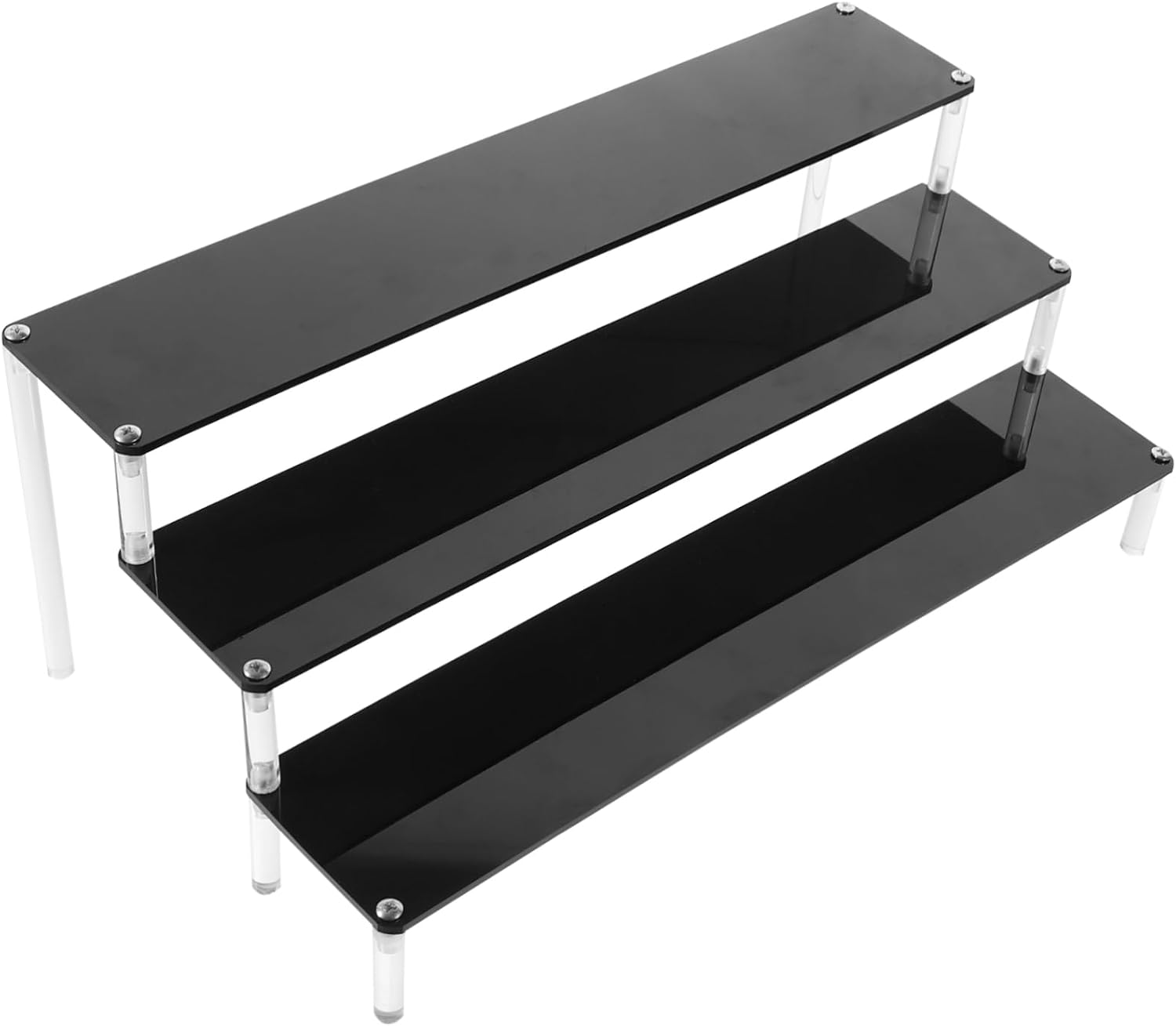 Tiered Display Rack Acrylic Stands Perfume Organizers Figurine Display Dessert Table Product Organizer