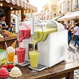 【Struttura Stabile E Sicura Per Gli Alimenti Per L'uso Quotidiano】: Realizzata con materiali in policarbonato resistenti e piedini antiscivolo, la macchina per gelato soft professionale rimane stabile, mentre le prese d'aria laterali proteggono il motore. Il tempo di produzione è di soli 20-30 minuti, il vassoio raccogligocce rimovibile semplifica la pulizia, offrendoti la portabilità che una macchina per gelato soft dovrebbe avere, senza l'ingombro delle attrezzature tradizionali.