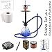 Produktbild Shisha Set mit Shisha Amy I need you II, Kohleanzünder, Naturkohle, Kaminkopf, Dampfsteine und eine kleine Überraschung (Blau / Schwarz-Matt)