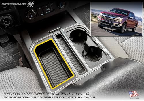 Portavasos para Ford F-150 2015-2020 centro consola miniatura 4