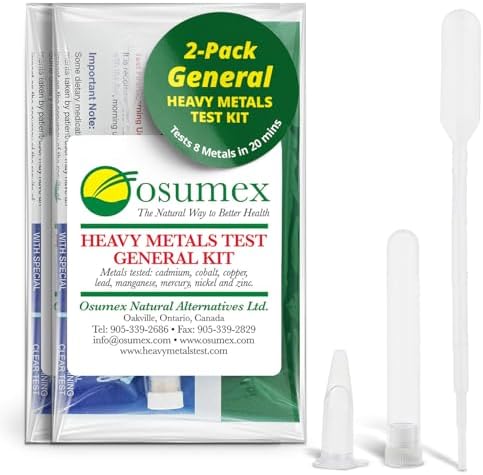 Heavy Metal Test General Kit for Humans 2 Pack - 8 Range Heavy Me...
