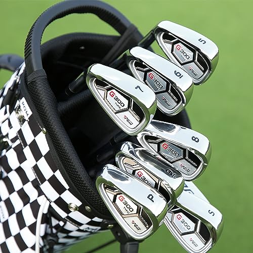 image for PGM Men's G300 Complete Golf Club Set - Titanium #1 Driver, Draw-Biase