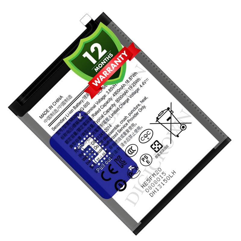Image of Original HQ-50S Battery Compatible for Samsung Galaxy A02 | A02s | A03 | A03s | A14 (4G) | F02s | M02s - (5000mAh) - 1 Year Warranty DF7