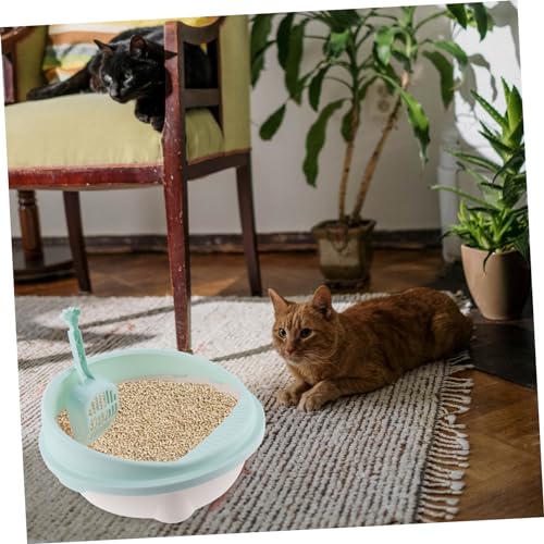 FOMIYES Caixa De Areia Para Gatos Caixas De Areia Para Gatos Semi-Fechadas Banheiro Para Gatos Maca
