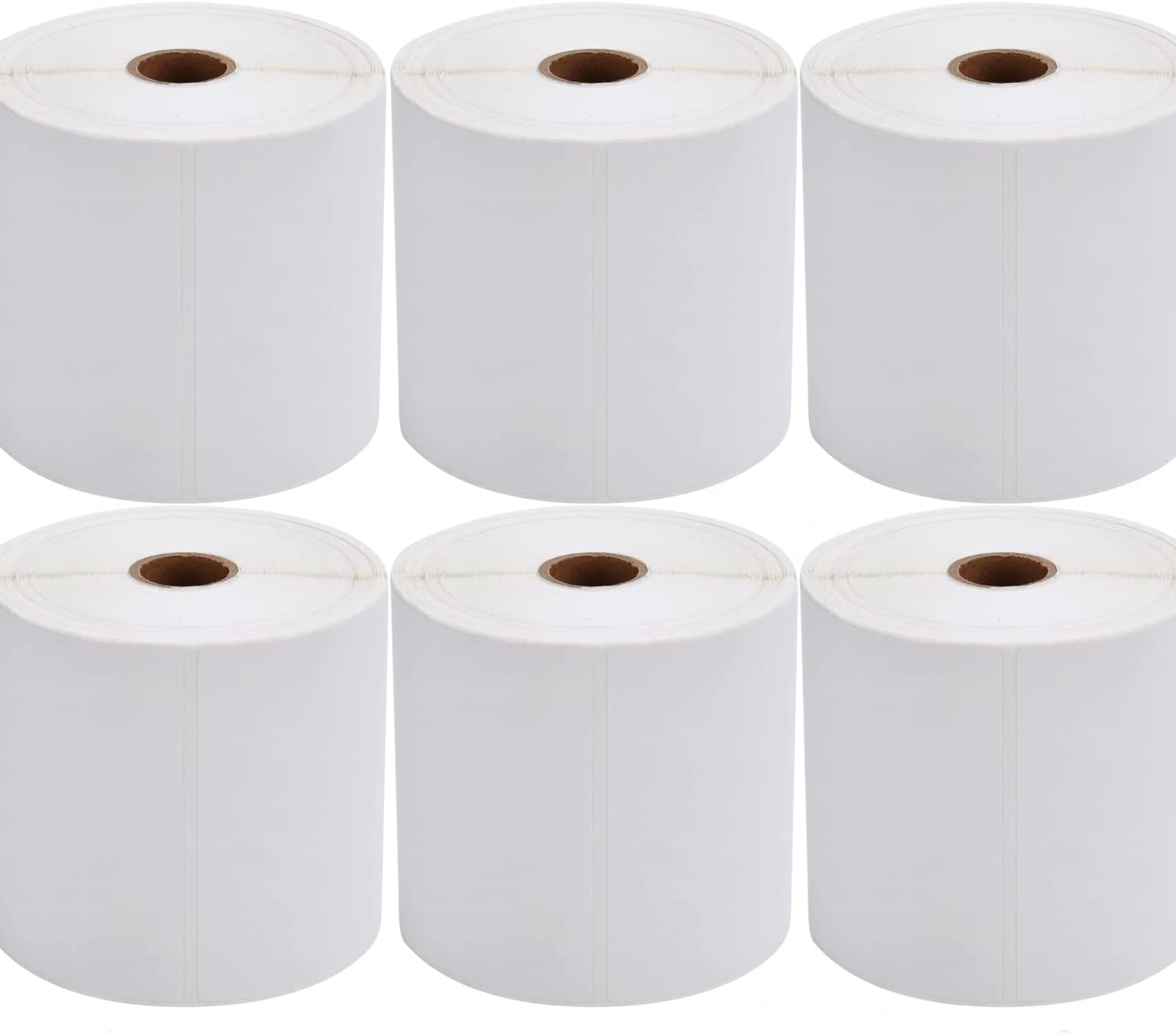 9527 Product 4x6 Direct Thermal Shipping Labels for Zebra 2844 ZP-450 ZP-500 ZP-505,Blank,450 Labels/Roll, 1" Core,Total 6 Rolls