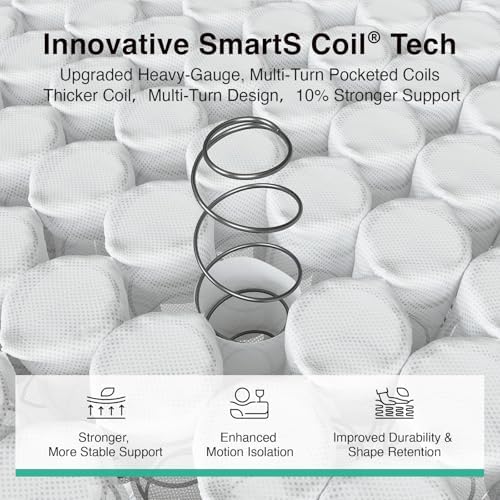 Novilla Queen Mattress 12 Inch, Cooling Hybrid Mattress with Upgraded Coils - 2