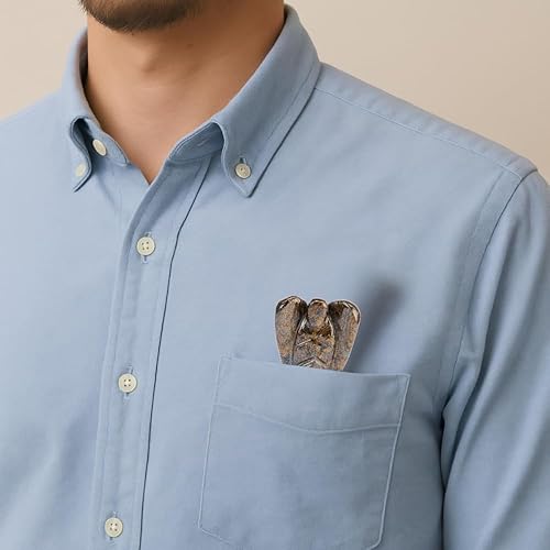 Miniatura 84 de Estatua de ángel de angelita de 2 pulgadas, hermosa piedra preciosa de ángel de la guarda, ángel de cristal natural, tallados a mano para promover