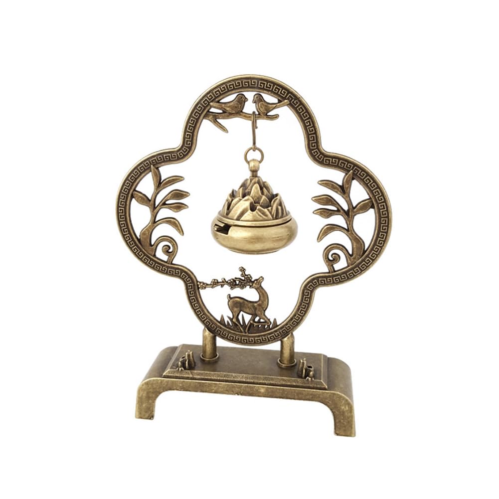 ARFUKA Incense Holder Brass Stick Incense Burner Holder Vintage Deer Incense Stick Holder for Home Fragrance and Decoration