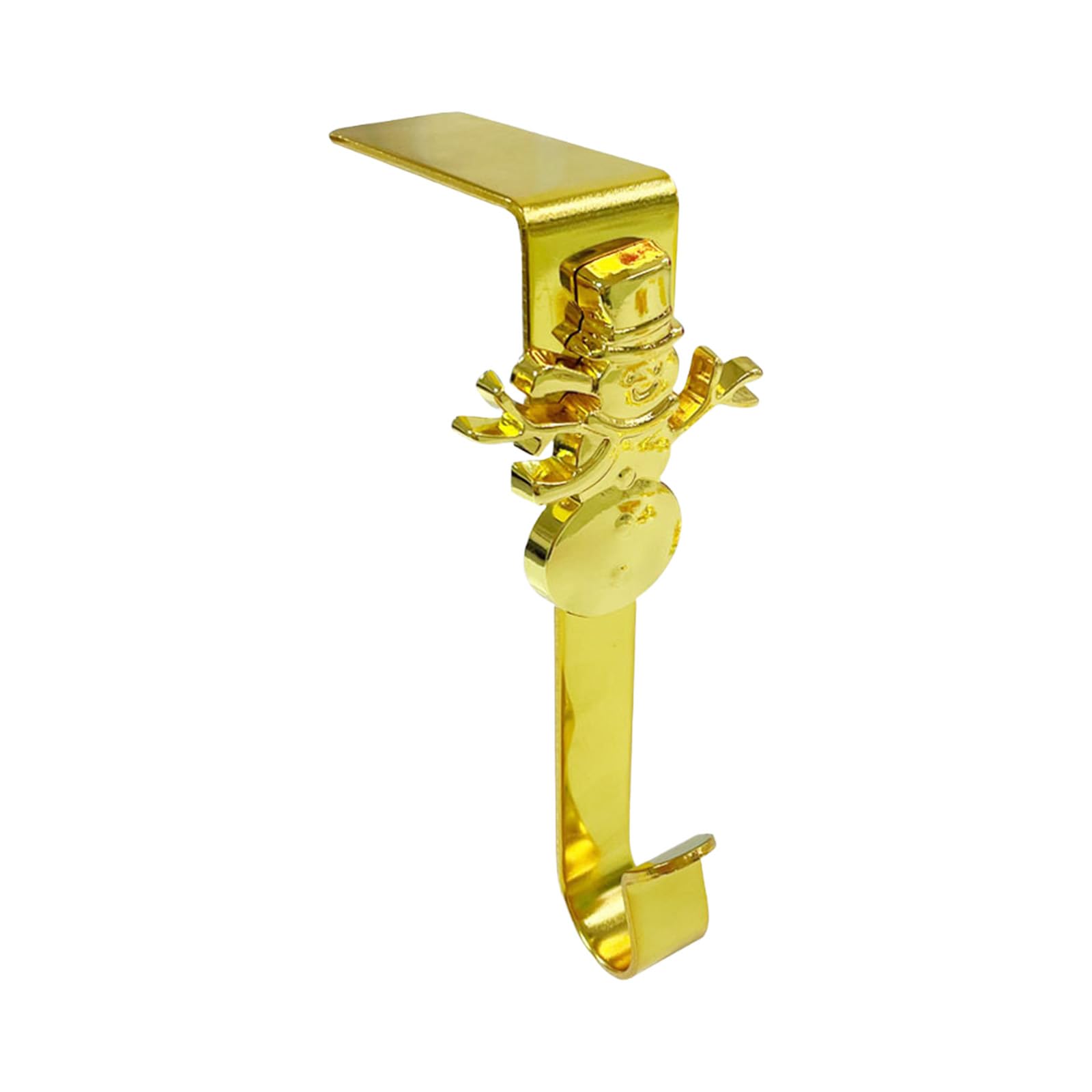 APGLSXY Sturdy Metal Holiday Decors Hook Golden Stocking Hanger Installation Tools Required Wall Mount Decorsative Hook for Holiday Decors