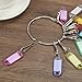 PATIKIL Portable Key Organizer, Lightweight Key Organizer Keychain Holder with 10 Individual Spring Hooks and Key Label Tags for Office Hotel Car Apartment