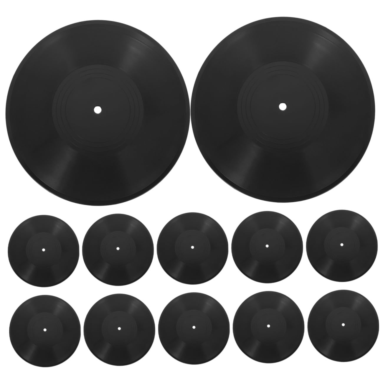 ABOOFAN 12 Pezzi Decorazione Vintage con Dischi in Vinile per Muro Accessorio Retrò per Arredamento Casa e Festa Musicale Rock