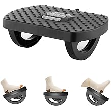 Under Desk Footrest, Foot Rest for Under Desk at Work, Ergonomic Foot Stool for Office Desks, Small Rocking Footrest with Massage Roller&amp;Portable Handle, Leg Rest Pain Relief for Home