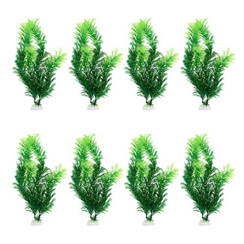 Balacoo 8pcs/set High Simulation Eco-friendly Durable Nontoxic Velvet tree Artificial Plant Fish Oviposit Bed Aquariums Supplies