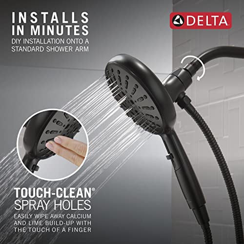 Delta Faucet 7-Spray SureDock Magnetic Shower Head with Handheld Spray, Black Shower Head with Hose, Showerheads & Handheld Showers, Handheld Shower Heads, Hand Shower, Matte Black 59410-BL-PK - image 6