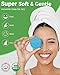 Reusable Makeup Remover Pads - 18 Packs Organic Reusable Cotton Rounds with Washable Laundry Bag for Toner Eco-Friendly Bamboo & Cotton Reusable Cotton Pads for Face All Skin Types (Blue-White-Green)