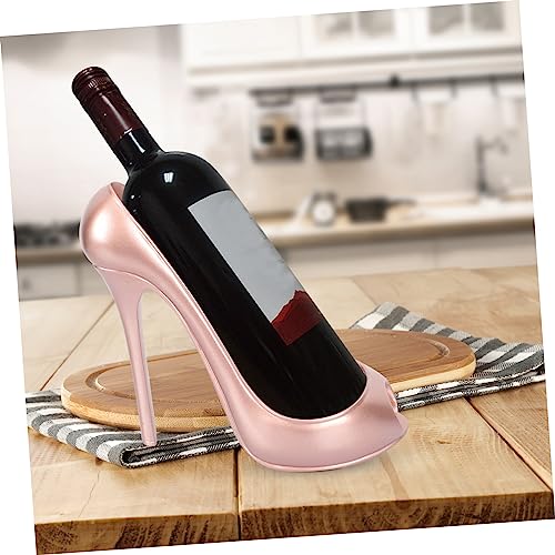 Objet d'art original porte-bouteille design rose idée cadeau maison