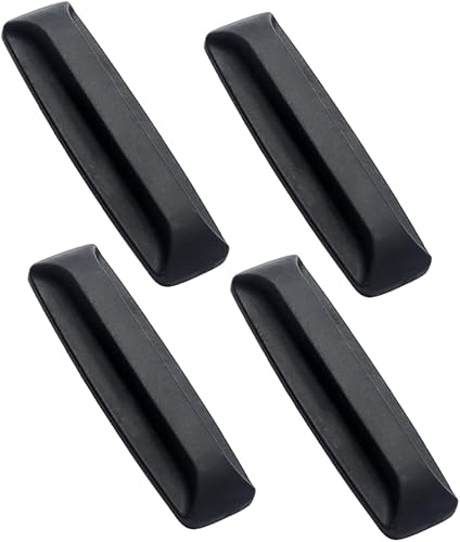 DOITOOL 2 pares de manijas de puerta autoadhesivas, perillas de gabinete de taladro para puertas y fácil instalación, sin marcas de huellas