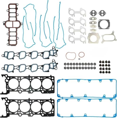 Image of IRONTEK Head Gaskets Kits fit for Ford F150 /E150 /E250 Mercury Grand Marquis, for Mountaineer 2005-2011 Lincoln Town, Car Gaskets Sets # HS9792PT-9 HS9792PT-8