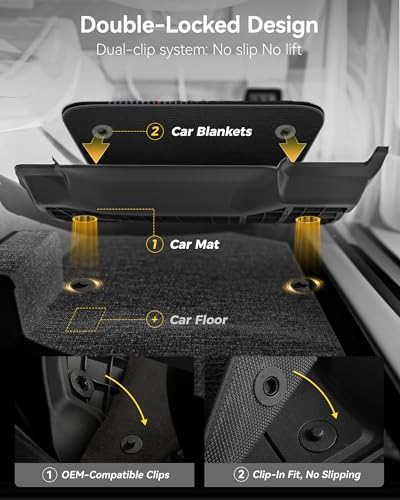 Image of 3W Tesla Model Y 2025 2026 Juniper 9PCS Floor Mats, Full Set with Carpets