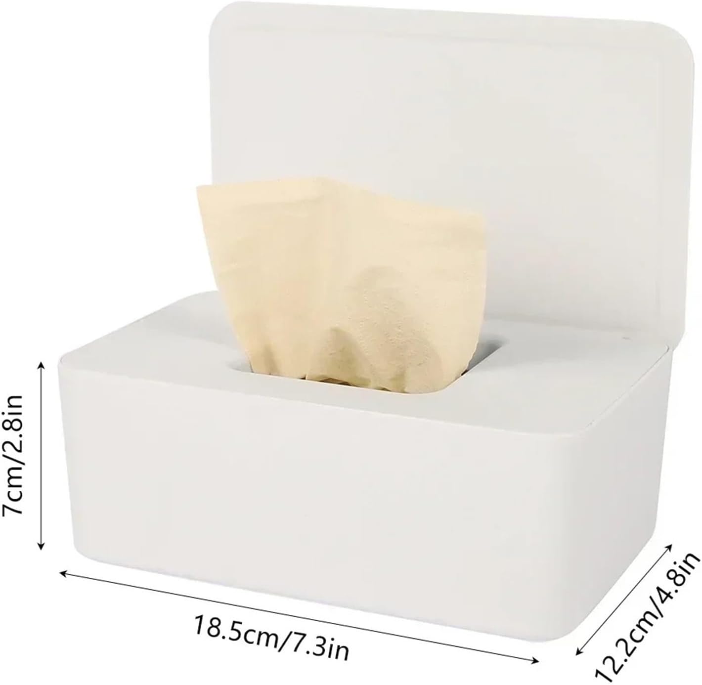 Wet Paper Box with Lid Nappy Wet Wipes Storage Holder for Home Car Office Paper Wet Wipes(Black)