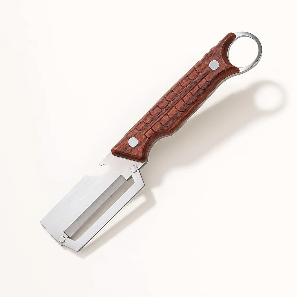 Machado Utility Knife - Stainless Steel & Damascus Blade -11
