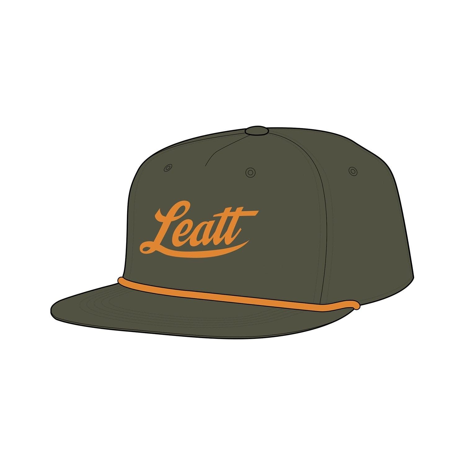 Gorra Leatt Cap Retro vintage verde de visera curvada deportiva ajustable 3