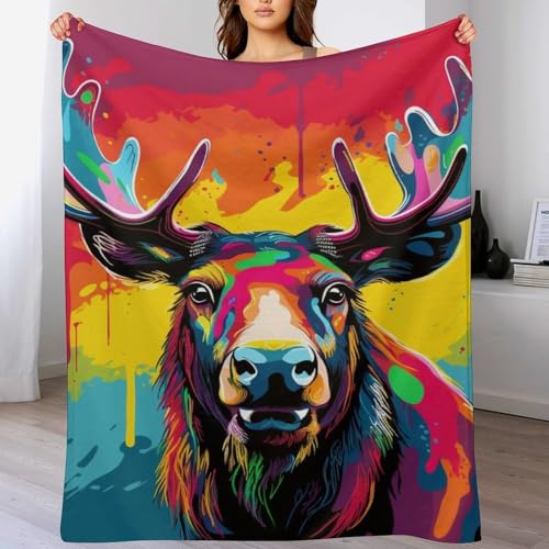 Couverture élan douce et moelleuse pour réchauffer toute la maison