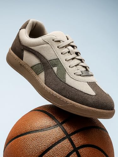Image of Bewakoof Men's Rippers Color Block Low-Top Sneakers
