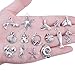BronaGrand 40 Pieces Mixed Antique Silver DIY Ocean Fish & Sea Creatures Charms Pendants for Making Bracelet and Necklace