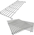 QuliMetal Weber Stainless Steel Warming Rack and 66095 Grates for Weber Genesis II/LX 300 Series II E-310, II E-330, II E-335, II S-335, II LX S/E-340 (2017 and Newer) Gas Grills