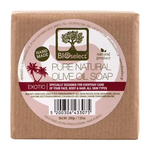 BIOselect Handmade Exotic Olive Oil Soap (200 GR) PN: 520030643307 (1 Item) Cover